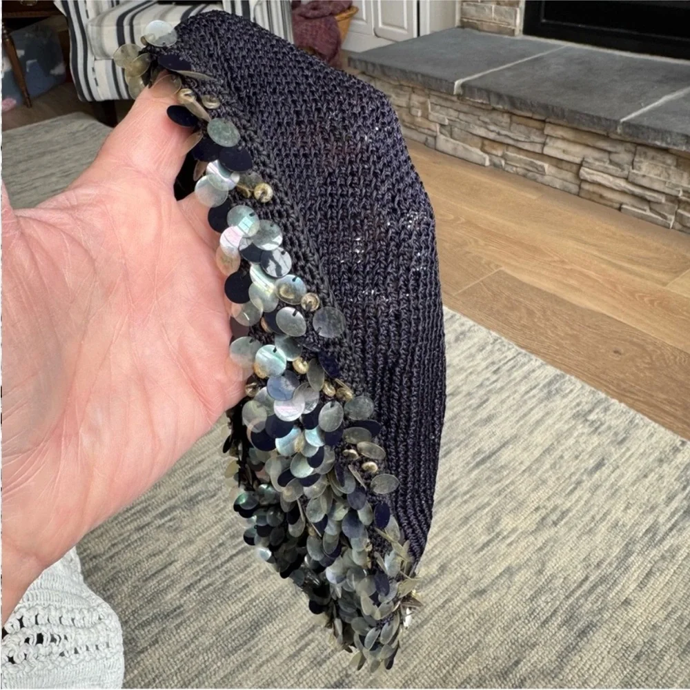 Vintage Black Sequin Hat - Picture 7 of 13